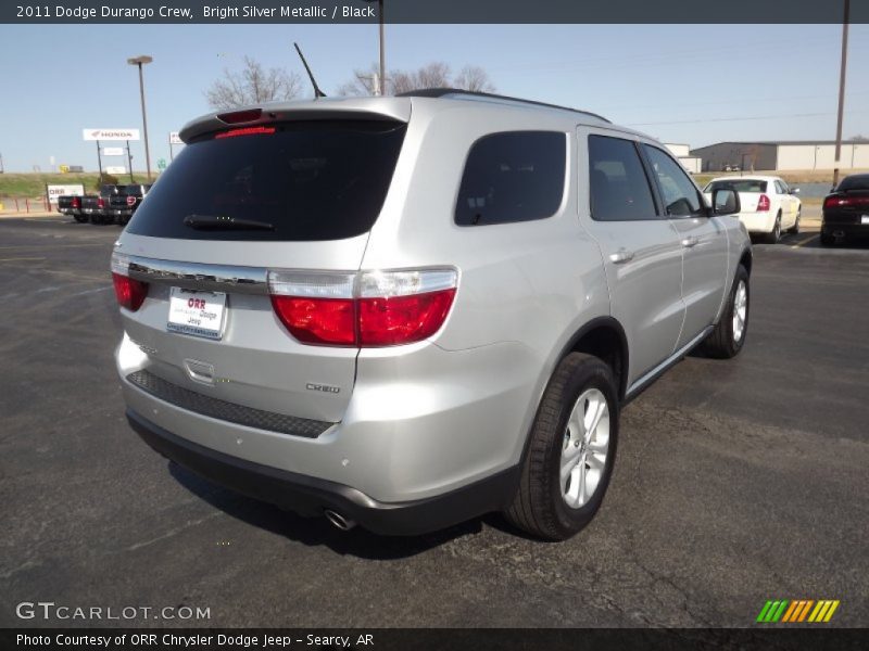 Bright Silver Metallic / Black 2011 Dodge Durango Crew
