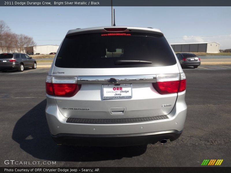 Bright Silver Metallic / Black 2011 Dodge Durango Crew