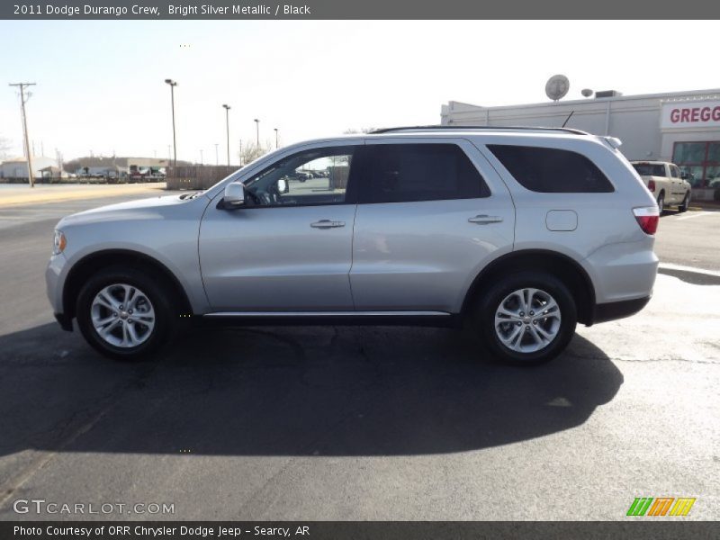 Bright Silver Metallic / Black 2011 Dodge Durango Crew