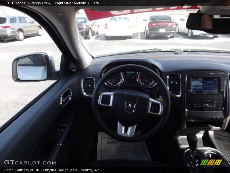 Bright Silver Metallic / Black 2011 Dodge Durango Crew