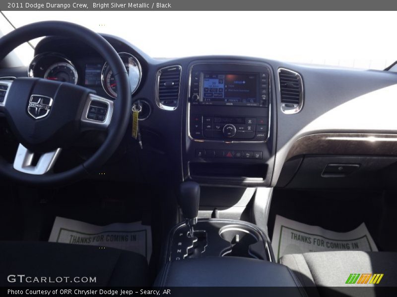 Bright Silver Metallic / Black 2011 Dodge Durango Crew