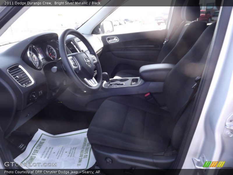 Bright Silver Metallic / Black 2011 Dodge Durango Crew