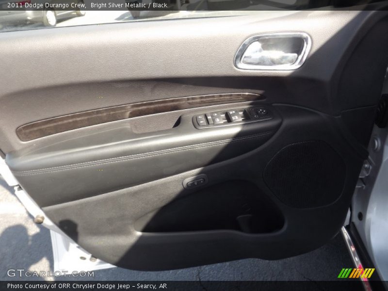 Bright Silver Metallic / Black 2011 Dodge Durango Crew
