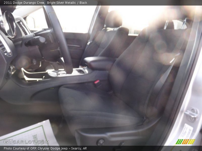 Bright Silver Metallic / Black 2011 Dodge Durango Crew