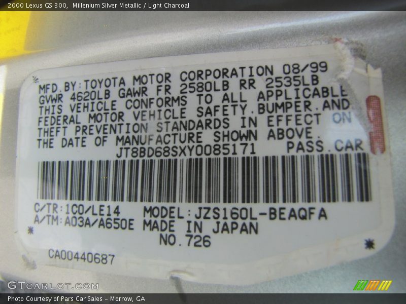 1C0 - 2000 Lexus GS 300
