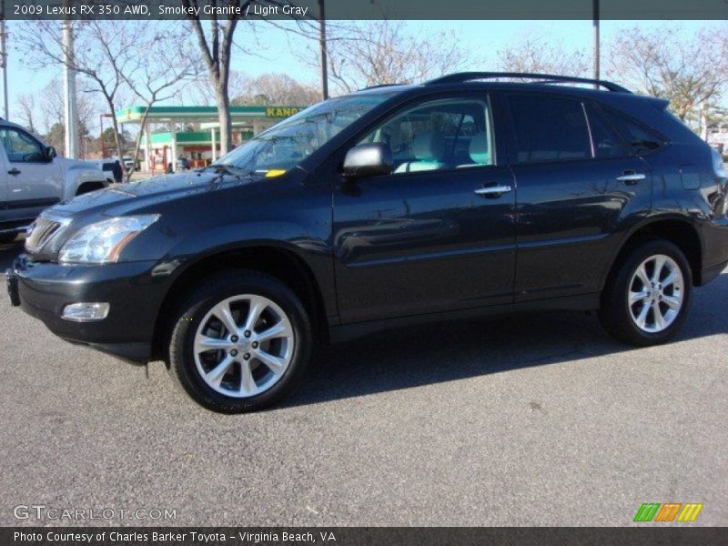 Smokey Granite / Light Gray 2009 Lexus RX 350 AWD