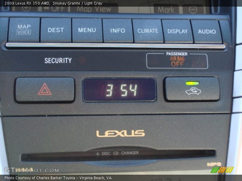 Smokey Granite / Light Gray 2009 Lexus RX 350 AWD