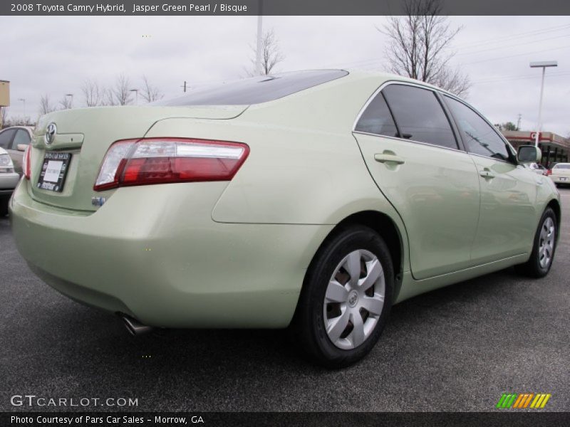 Jasper Green Pearl / Bisque 2008 Toyota Camry Hybrid