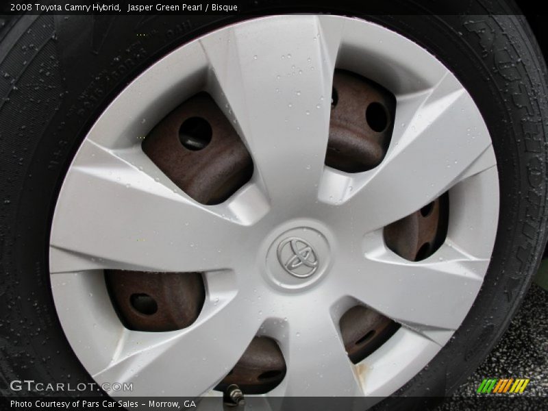 Jasper Green Pearl / Bisque 2008 Toyota Camry Hybrid
