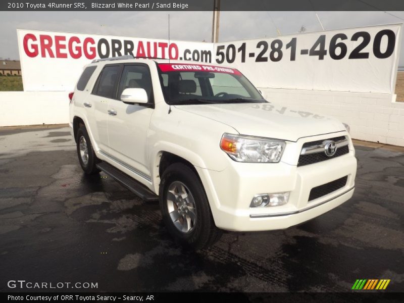 Blizzard White Pearl / Sand Beige 2010 Toyota 4Runner SR5