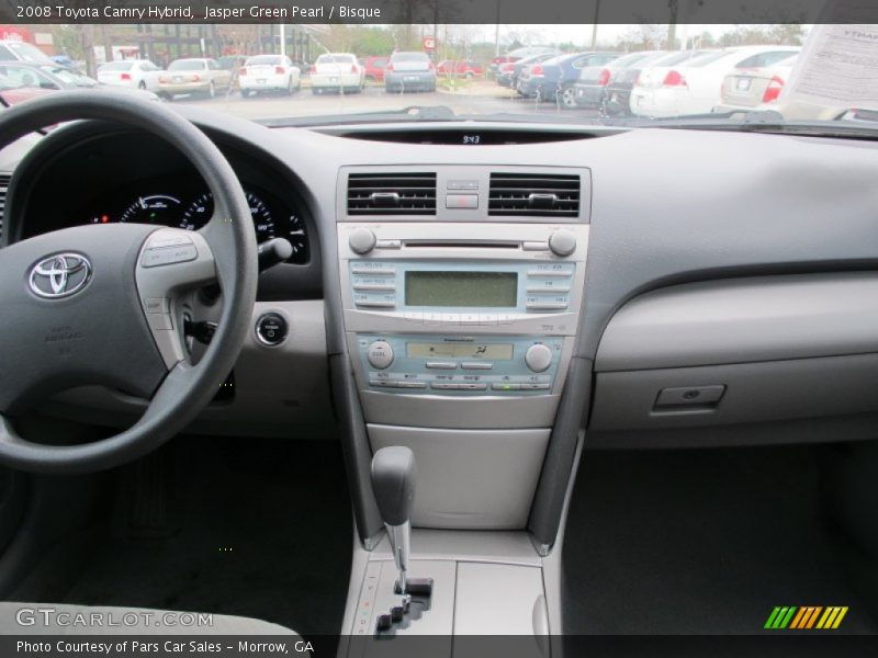 Jasper Green Pearl / Bisque 2008 Toyota Camry Hybrid