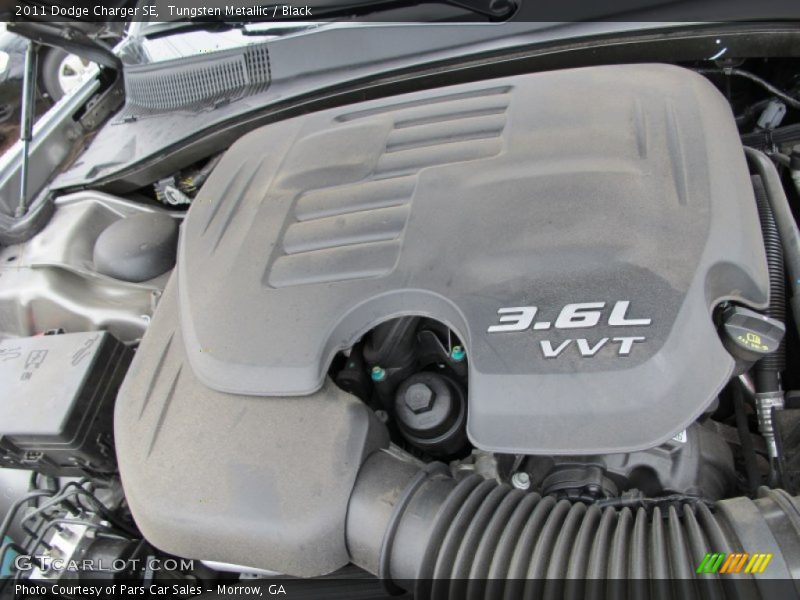 Tungsten Metallic / Black 2011 Dodge Charger SE