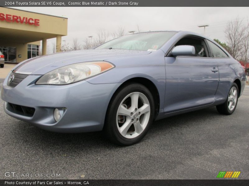 Cosmic Blue Metallic / Dark Stone Gray 2004 Toyota Solara SE V6 Coupe