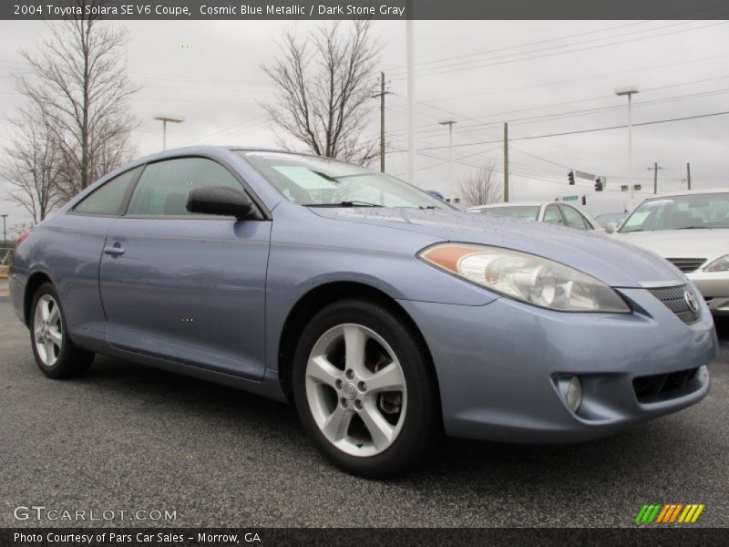 Cosmic Blue Metallic / Dark Stone Gray 2004 Toyota Solara SE V6 Coupe