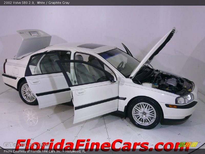 White / Graphite Gray 2002 Volvo S80 2.9