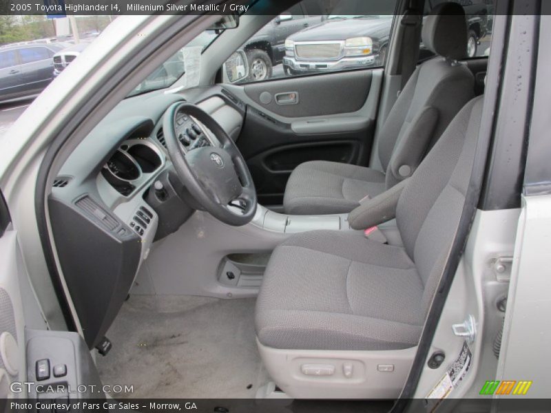 Millenium Silver Metallic / Gray 2005 Toyota Highlander I4