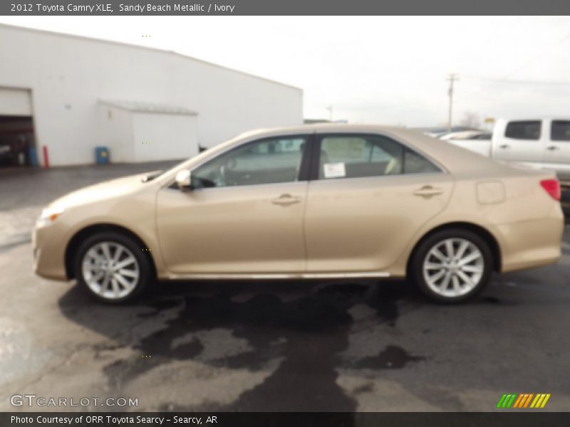 Sandy Beach Metallic / Ivory 2012 Toyota Camry XLE