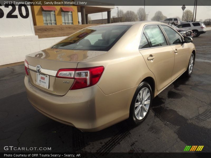 Sandy Beach Metallic / Ivory 2012 Toyota Camry XLE