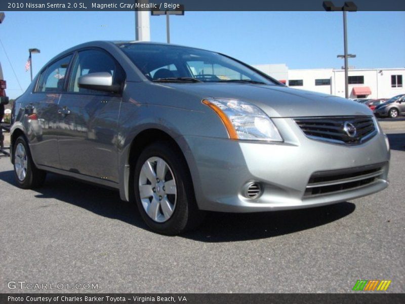 Magnetic Gray Metallic / Beige 2010 Nissan Sentra 2.0 SL