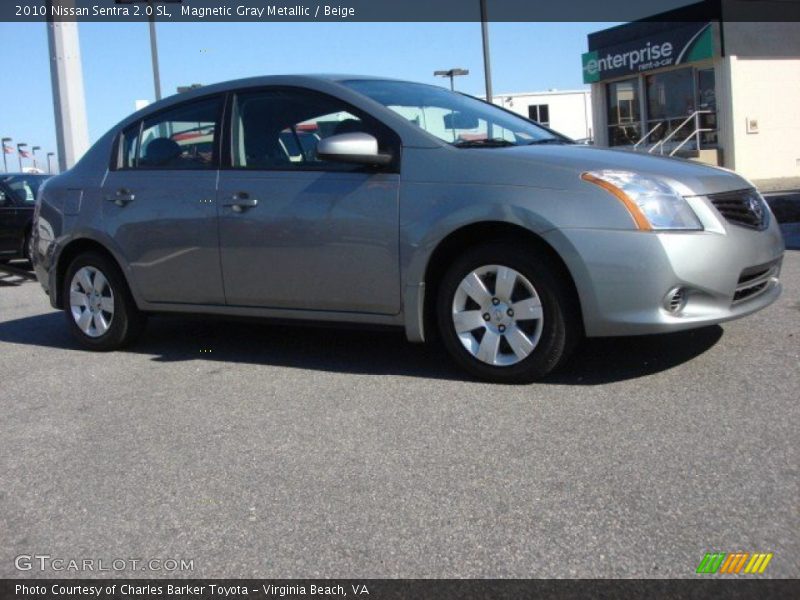 Magnetic Gray Metallic / Beige 2010 Nissan Sentra 2.0 SL