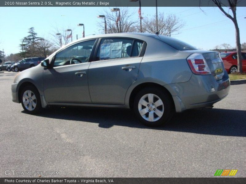 Magnetic Gray Metallic / Beige 2010 Nissan Sentra 2.0 SL