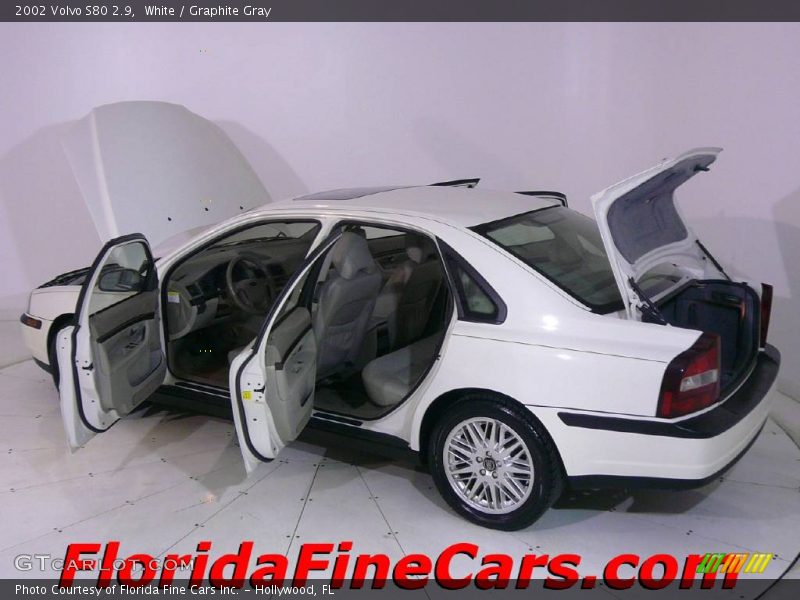White / Graphite Gray 2002 Volvo S80 2.9