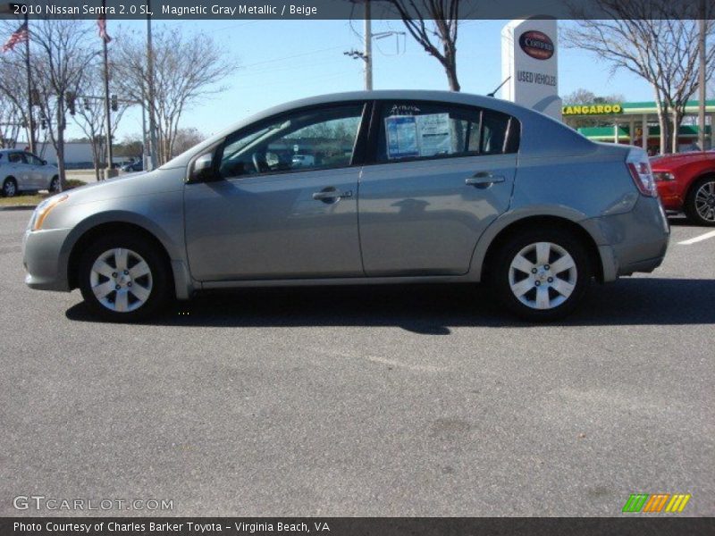 Magnetic Gray Metallic / Beige 2010 Nissan Sentra 2.0 SL