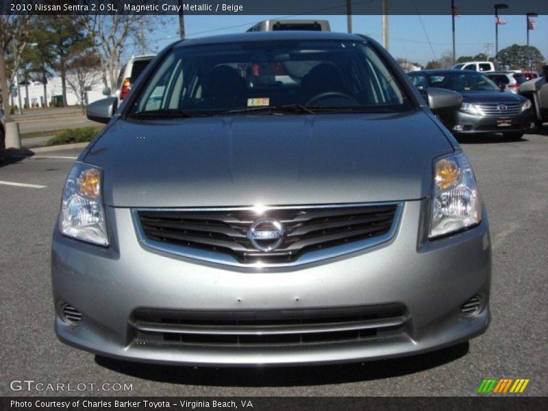 Magnetic Gray Metallic / Beige 2010 Nissan Sentra 2.0 SL