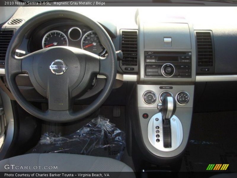Magnetic Gray Metallic / Beige 2010 Nissan Sentra 2.0 SL