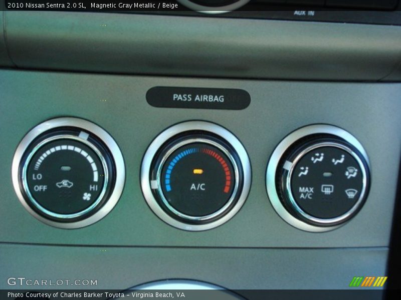 Controls of 2010 Sentra 2.0 SL