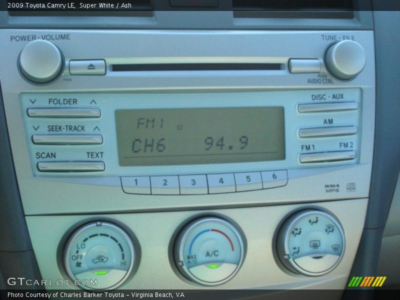 Super White / Ash 2009 Toyota Camry LE