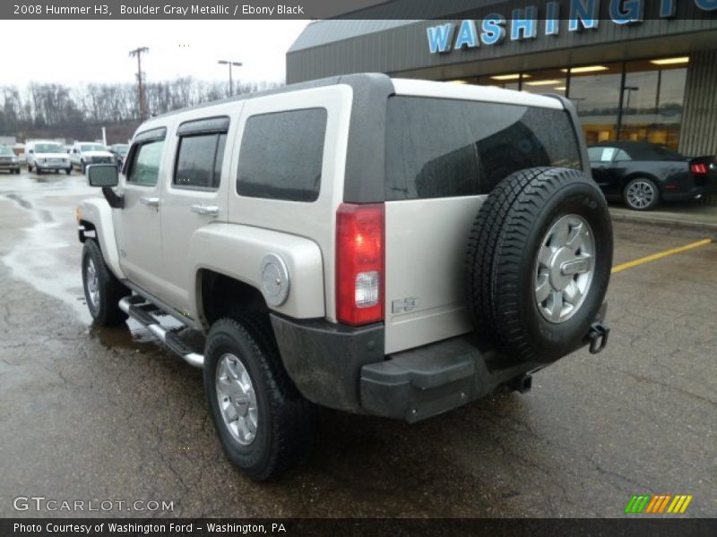 Boulder Gray Metallic / Ebony Black 2008 Hummer H3
