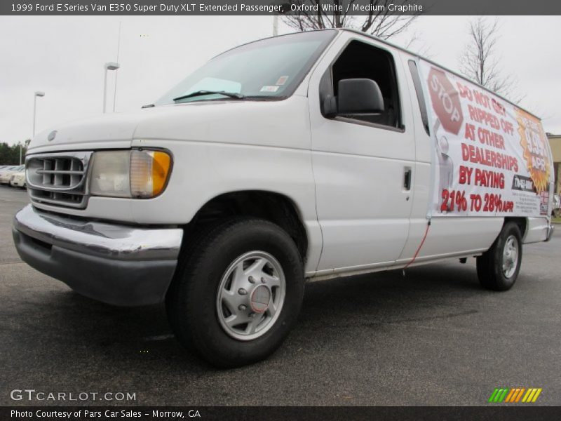 Oxford White / Medium Graphite 1999 Ford E Series Van E350 Super Duty XLT Extended Passenger