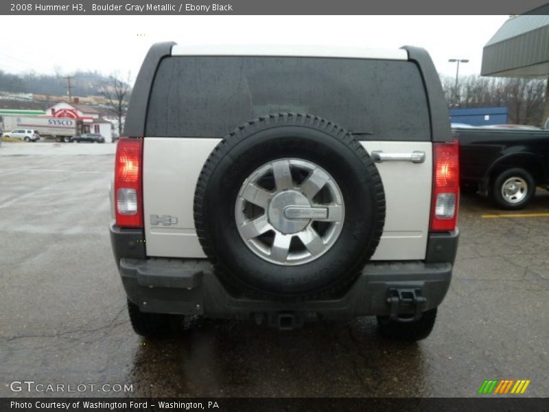 Boulder Gray Metallic / Ebony Black 2008 Hummer H3