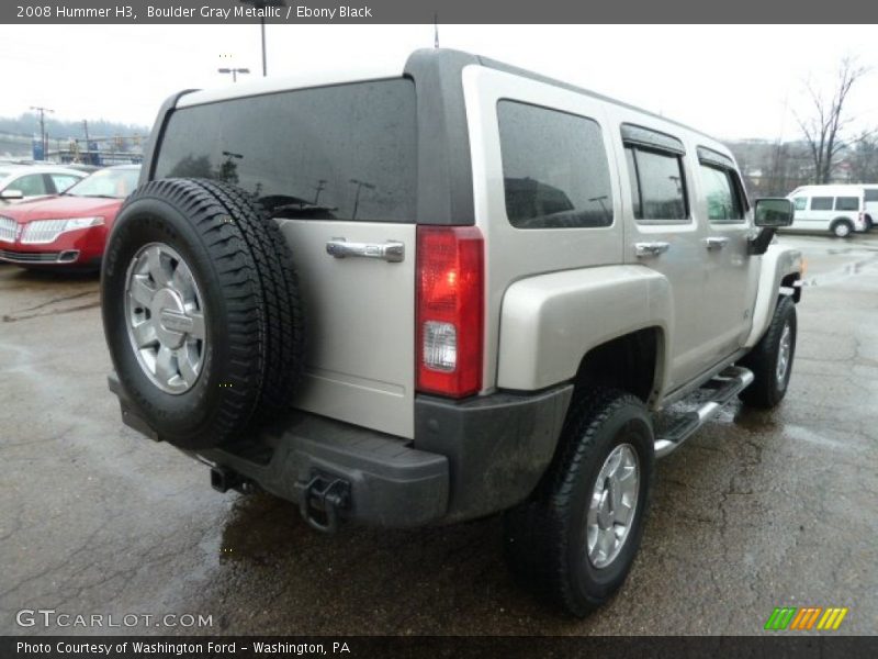 Boulder Gray Metallic / Ebony Black 2008 Hummer H3