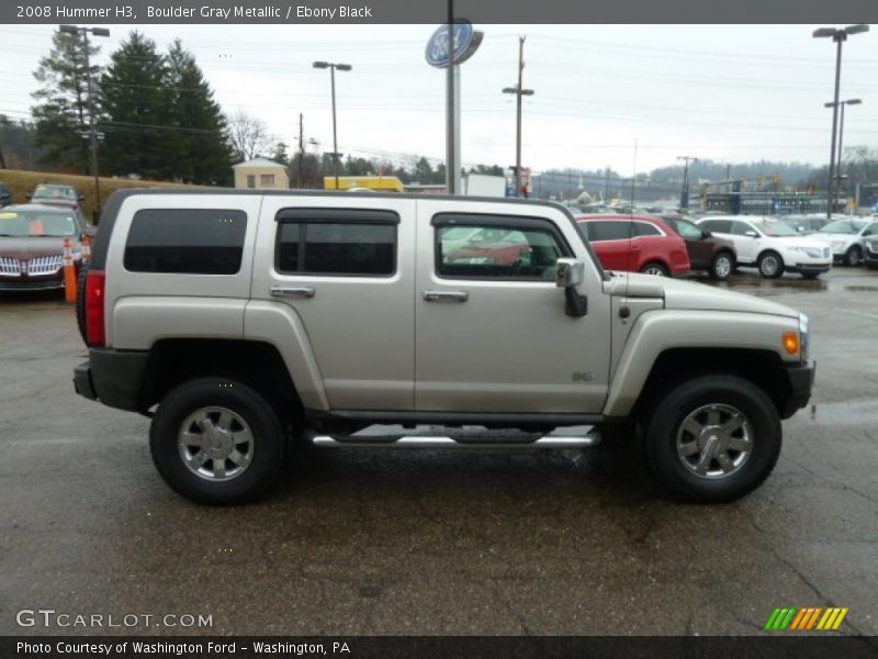 Boulder Gray Metallic / Ebony Black 2008 Hummer H3