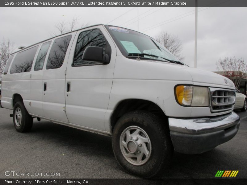 Oxford White / Medium Graphite 1999 Ford E Series Van E350 Super Duty XLT Extended Passenger