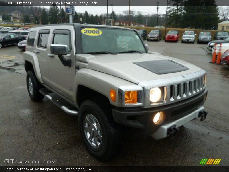 Boulder Gray Metallic / Ebony Black 2008 Hummer H3