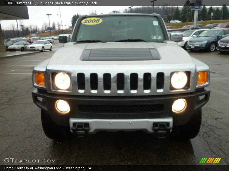 Boulder Gray Metallic / Ebony Black 2008 Hummer H3