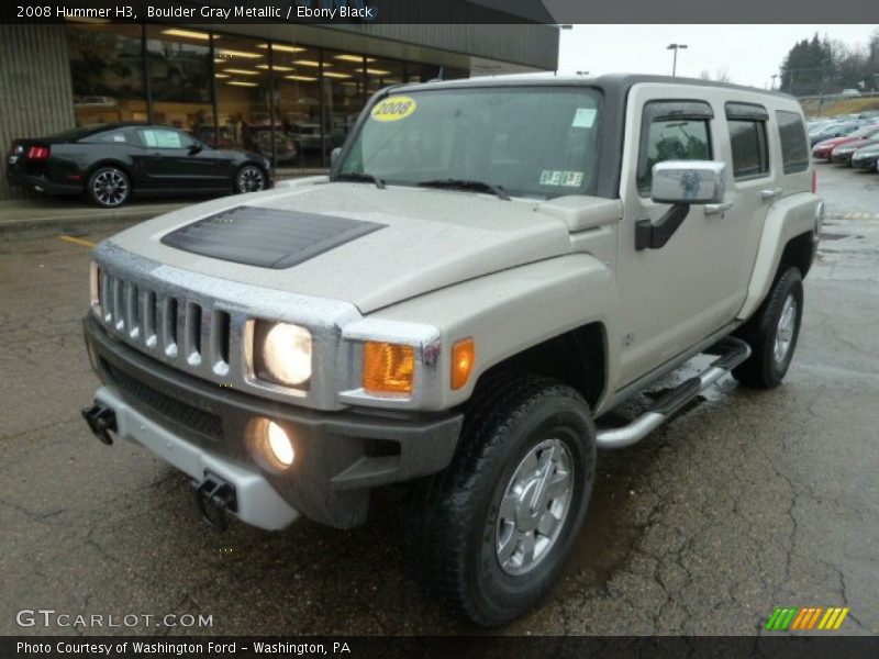 Boulder Gray Metallic / Ebony Black 2008 Hummer H3