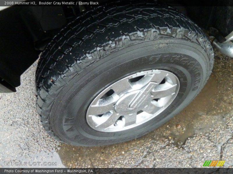 Boulder Gray Metallic / Ebony Black 2008 Hummer H3