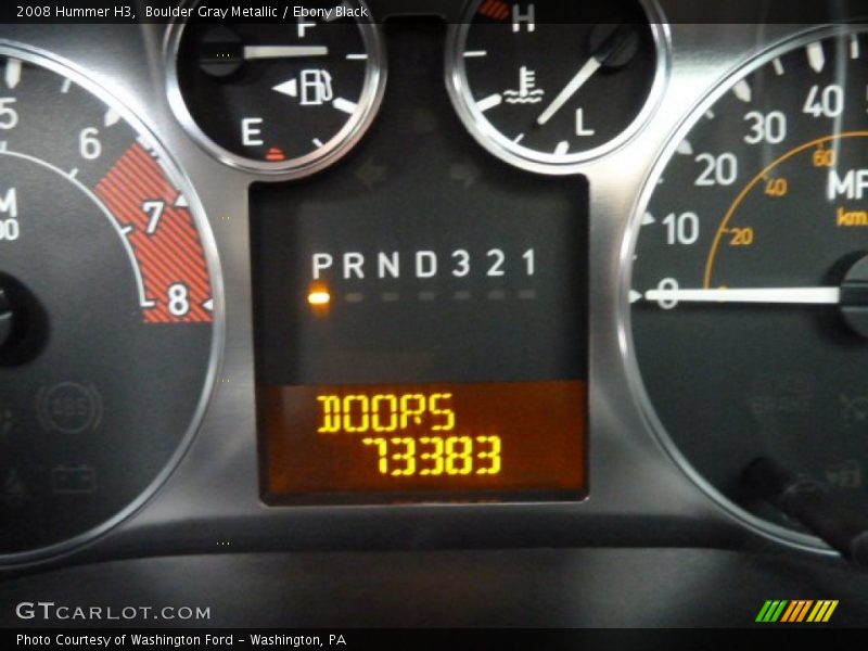 Boulder Gray Metallic / Ebony Black 2008 Hummer H3