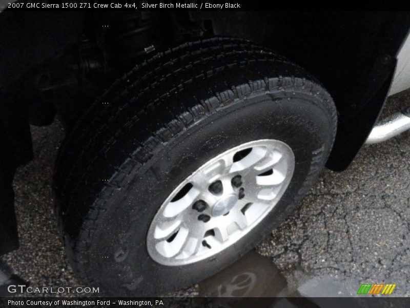 Silver Birch Metallic / Ebony Black 2007 GMC Sierra 1500 Z71 Crew Cab 4x4