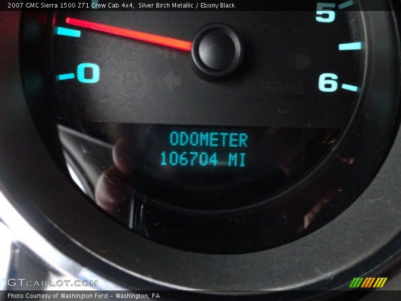 Silver Birch Metallic / Ebony Black 2007 GMC Sierra 1500 Z71 Crew Cab 4x4
