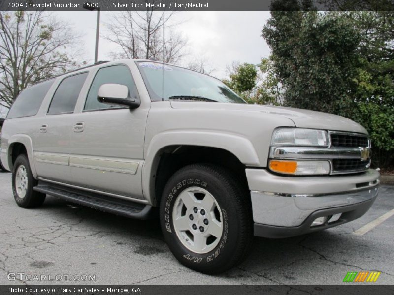 Silver Birch Metallic / Tan/Neutral 2004 Chevrolet Suburban 1500 LT