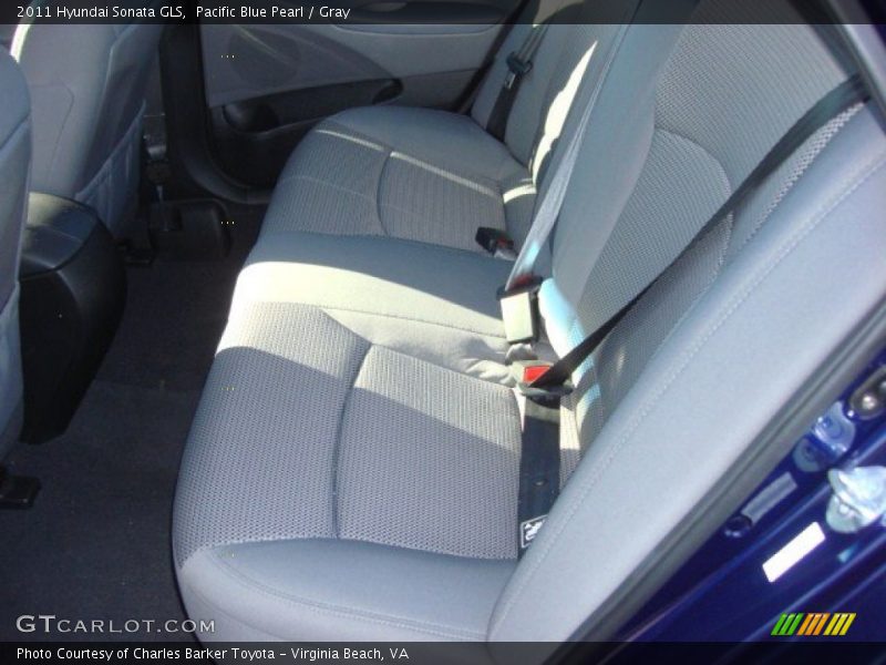 Pacific Blue Pearl / Gray 2011 Hyundai Sonata GLS