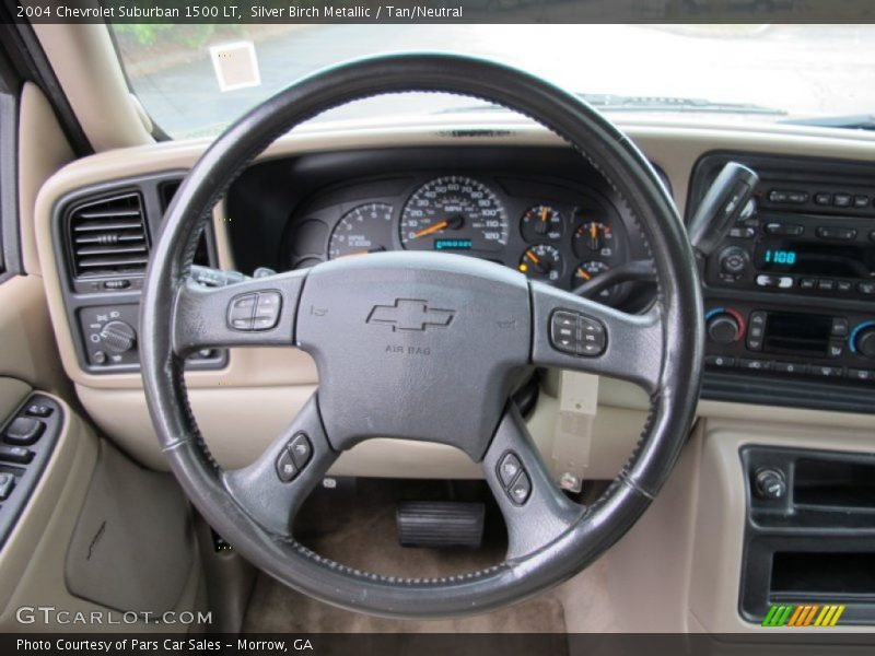 Silver Birch Metallic / Tan/Neutral 2004 Chevrolet Suburban 1500 LT