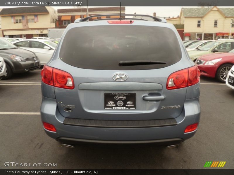 Silver Blue / Gray 2009 Hyundai Santa Fe SE