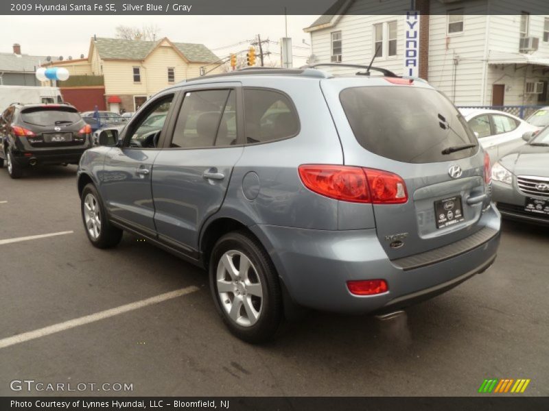 Silver Blue / Gray 2009 Hyundai Santa Fe SE