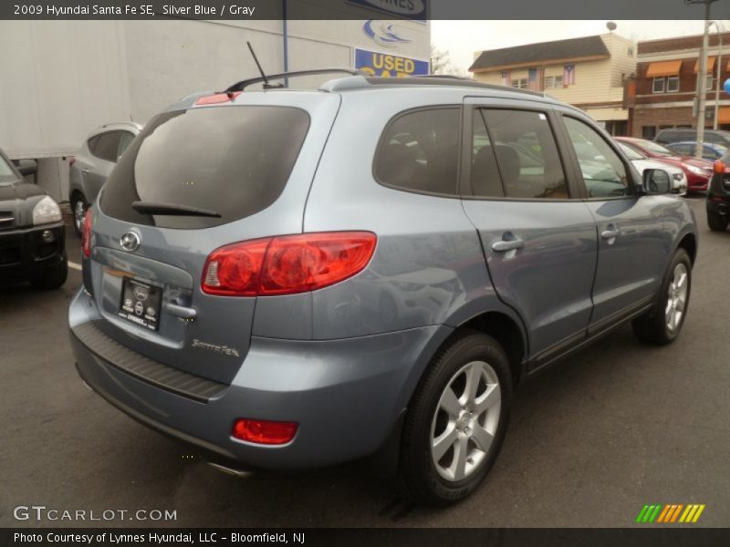 Silver Blue / Gray 2009 Hyundai Santa Fe SE